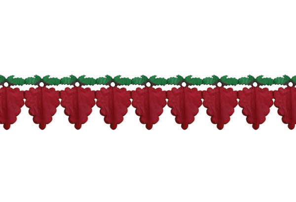 Guirlande raisin bordeaux - Longueur 3,6 m