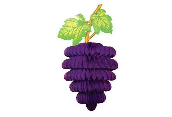 Raisin moyen modèle violet - 70 cm