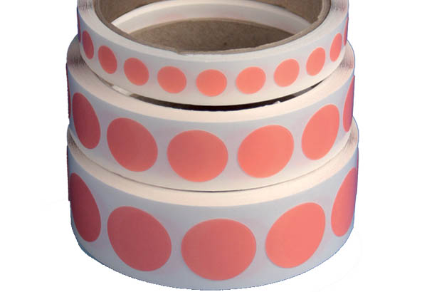 Pastilles adhésives TESA® 51970 en film polypropylène transparent - Ø 20 mm