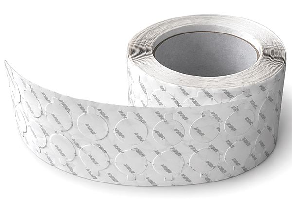 Rouleau de 1000 pastilles adhésives TESA® 51970 + languette - Ø 20 mm