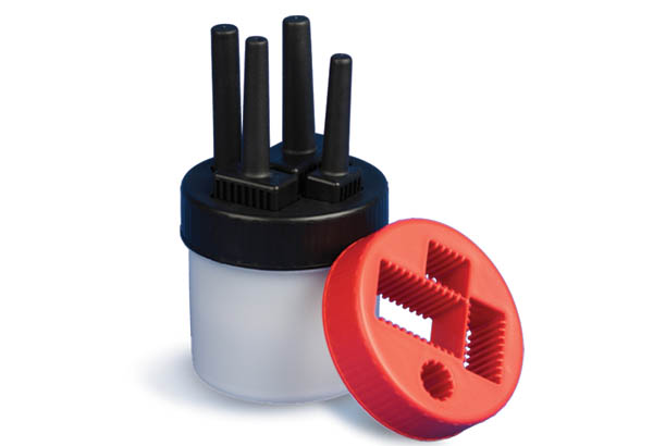 Pot de Ø 110 mm avec 4 feutres permanents - Hauteur 240 mm