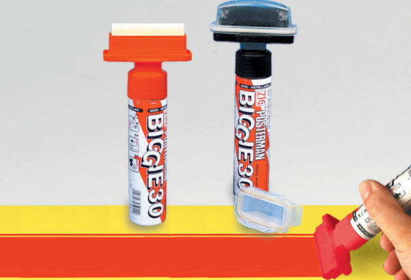 Marqueur craie Posterman® - Pointe rectangulaire de 50 mm rouge