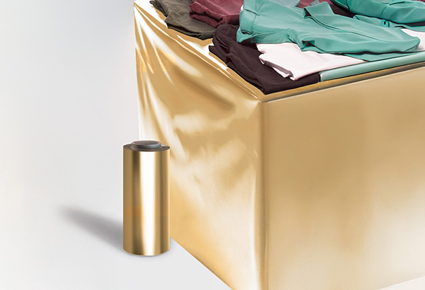 Rouleau de laquefolie® uni de 60 cm x 50 m - Or