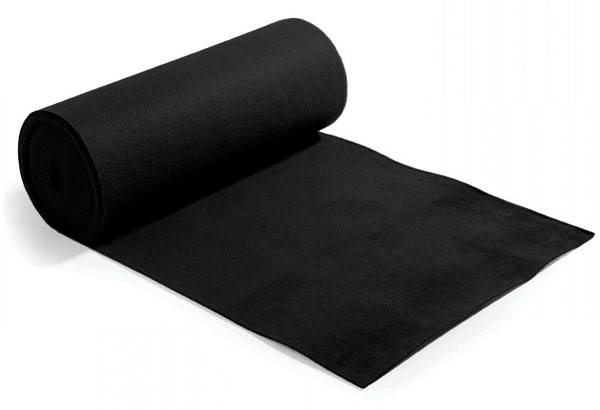 Rouleau moquette Carfloor® 300 uni de 200 cm x 10 m - Noir