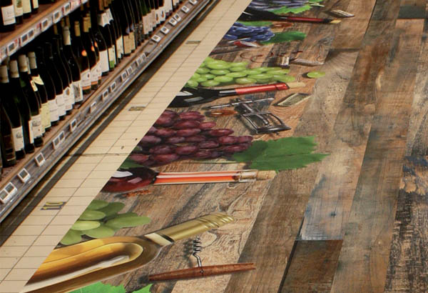 Rouleau moquette Carfloor® 300 T à thème de 150 cm x 15 m - Foire aux vins