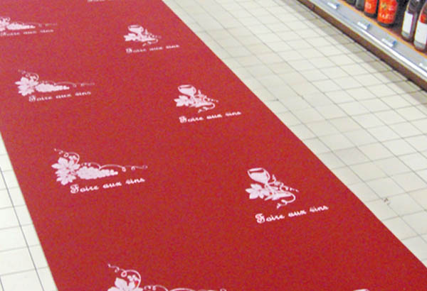 Rouleau moquette Carfloor® 400 à thème de 200 cm x 15 m - Foire aux vins