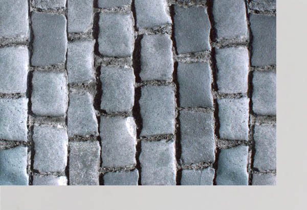 Rouleau moquette Carfloor® 400 N à thème de 150 cm x 10 m - Pavés gris