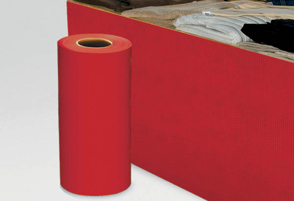 Rouleau cache - jupe palette Calcolor® uni de 60 cm x 100 m - Rouge