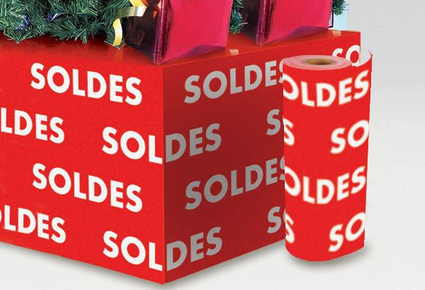 Rouleau de jupe de palette Calcolor® à thème de 60 cm x 50 m - Soldes