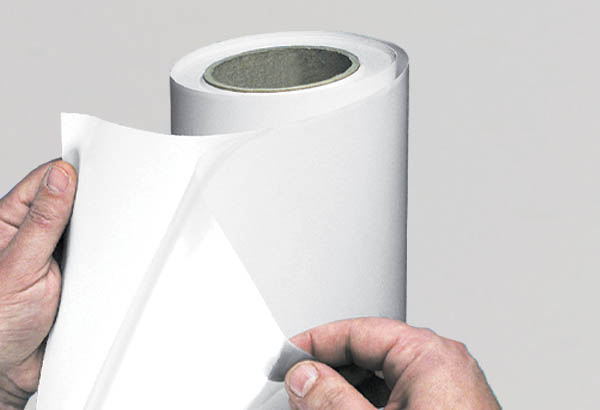 Bobine de film transparent mat de plastification de 80µ - 1060 mm x 50 m