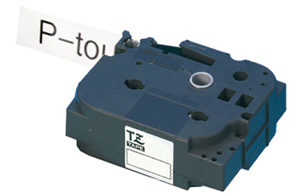 Ruban TZE 241 pour titreur Brother® - 18 mm x 8 m - Noir et Blanc