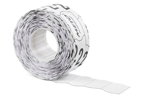 Lot de 6 x 1000 étiquettes blanches adhésives pour étiqueteuse modèle S