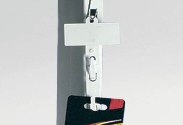 Bande pince crochet 3 parties avec PE - Longueur 790 mm - 2 x 6 attaches