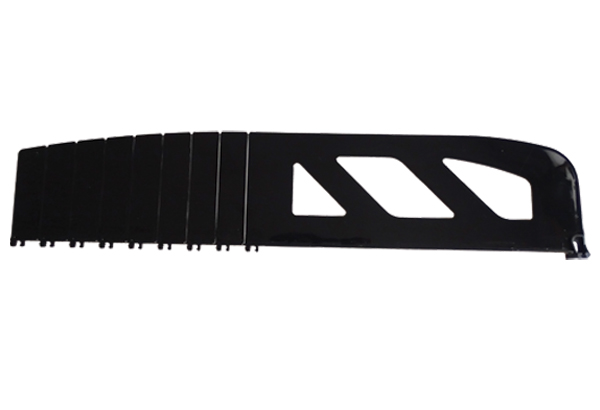 Séparateur médium noir - Hauteur 110 mm - Sécable de 280 à 480 mm