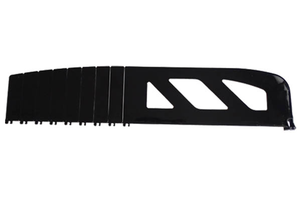 Séparateur médium noir - Hauteur 110 mm - Sécable de 280 à 480 mm