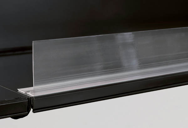 Rail butée adhésif transparent - Hauteur 80 mm - 50 x 1325 mm