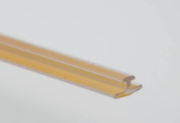 Rail standard adhésif transparent pour séparateur - 25 x 1000 mm