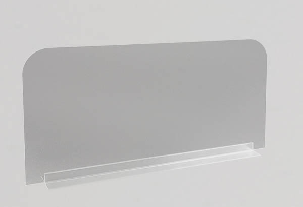 Kit base large PVC + séparateur PET transparent pour meuble - 800 x 120 mm