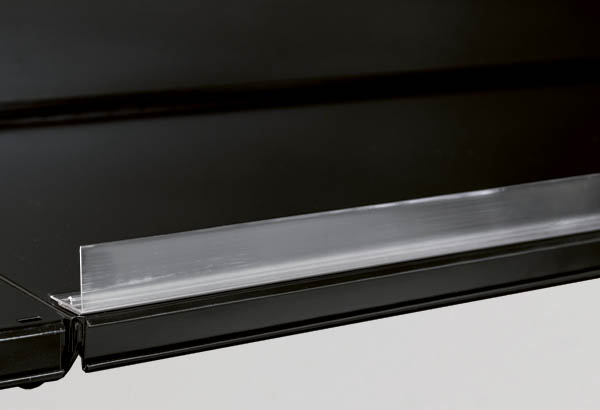 Rail butée adhésif transparent - Hauteur 30 mm - 25 x 1245 mm