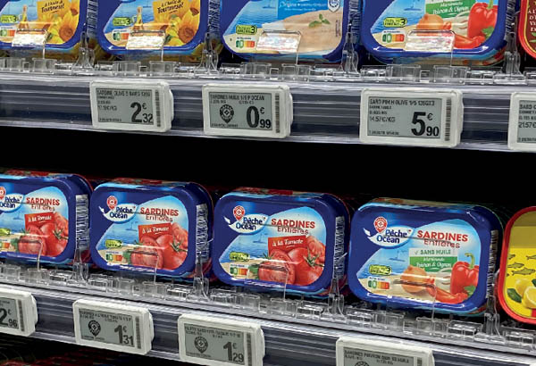 Easypush conserve simple - Séparateur de 55 x 380 mm - Central