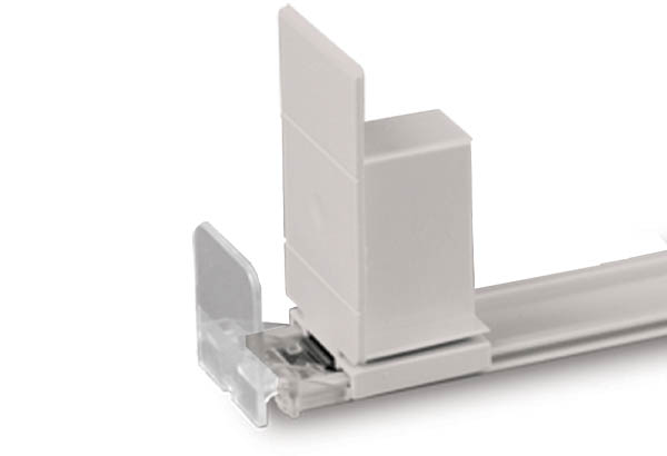 Pousseur à ressort avec butée - Force 9 newton - Profondeur 380 mm