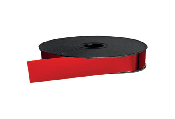 Rouleau de ruban Bolduc - 2,5 cm x 100 m - Rouge