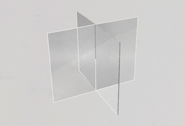 Séparateurs de bac en 4 compartiments - 300 x 290 x 290 mm