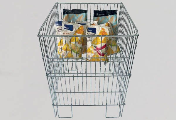 Bac soldeur carré en fil métal ajustable - 775 x 530 x 530 mm