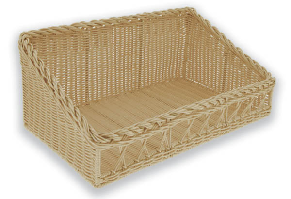 Panetteria corbeille en polypropylène fil plein armaturé - 54 x 33 x 10/21 cm