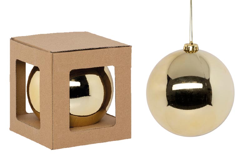 Boule de Noël en or - Diamètre 15 cm