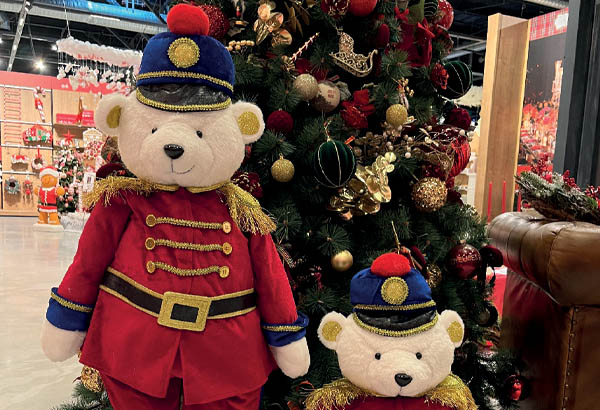 Ourson casse noisette téléscopique - Hauteur 70 à 110 cm - 34 x 22 cm