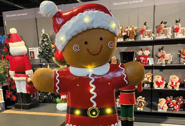 Pain d'épice lumineux en magnésie - Hauteur 101 cm - 65 x 25 cm