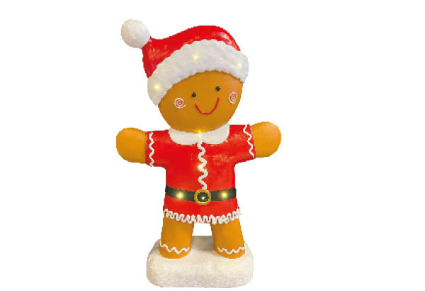 Pain d'épice lumineux en magnésie - Hauteur 101 cm - 65 x 25 cm