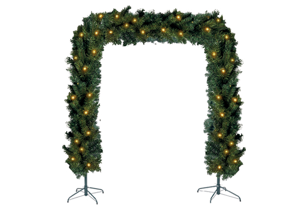 Arche lumineuse en sapin - Hauteur 240 cm - 190 x 30 cm