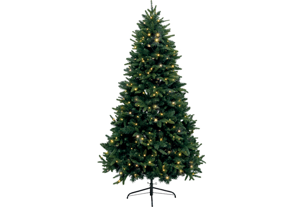Sapin artificiel lumineux - Hauteur 210 cm - Diamètre 121 cm