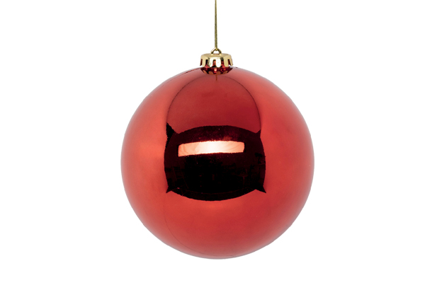 Boule de Noël rouge - Diamètre 15 cm