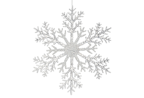 Flocon de neige - Hauteur 31 cm - 28 x 3 cm