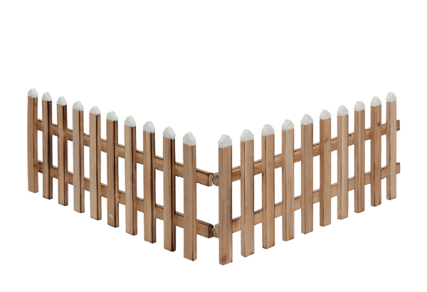 Cloture en bois naturel - 90 x 20 x 3,7 cm
