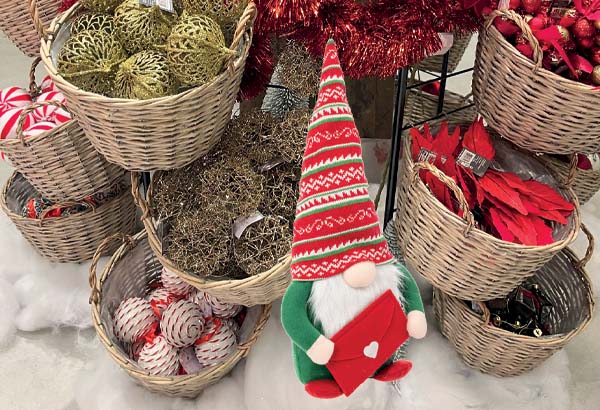 Gnome multicolore avec lettre - Hauteur 50 cm - 18 x 10 cm