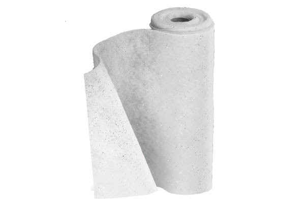 Couverture neige épaisse blanche pailletée - Hauteur 100 cm - Longueur 200 cm