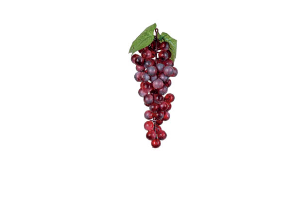 Grappe de raisins rouge avec 60 pièces - Longueur 22 cm