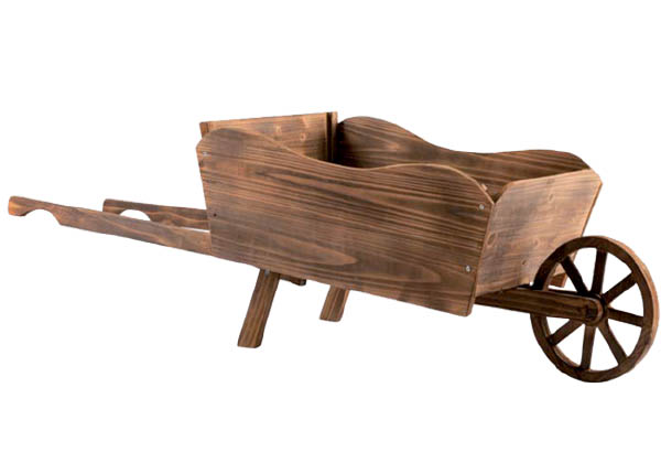 Brouette en bois à monter - 138 x 46 x 40 cm