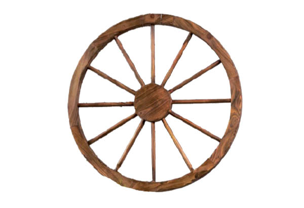 Roue en bois - Diamètre 70 cm