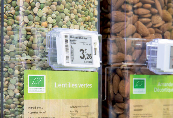 PE électronique pour trémie BULK IT ! 15 cm - 43 mm Hanshow Pricer SES