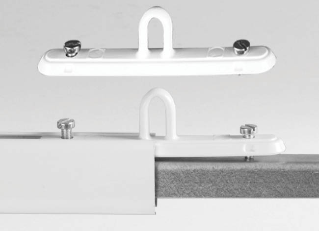 Jonction droite blanche pour profil Décobarre® XS et XL