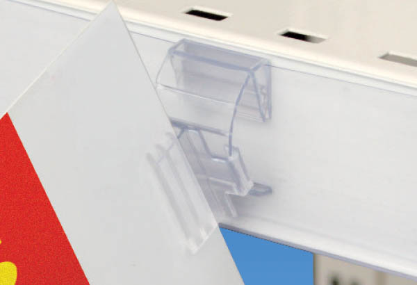 Accroche grip drapeau à angle variable - Profils porte étiquettes