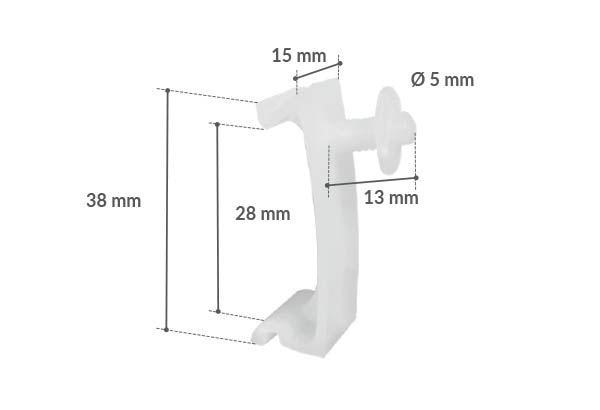 Accroche porte-coupons - Bloc de 100 de 80 g/m2 - Porte étiquettes électroniques