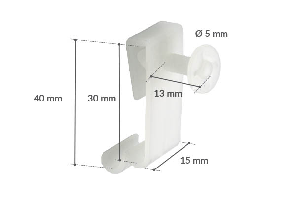 Accroche porte-coupons - Bloc de 100 de 80 g/m2 - Porte étiquettes papier