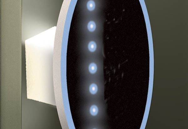 Entretoise bloc mousse avec adhésifs permanents - 25 x 25 x 13 mm