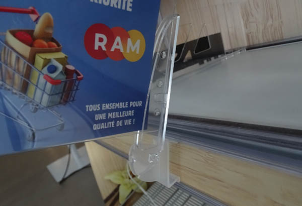 Pied Shark® réglable à 0° et 45° pour rail électronique métal HMY